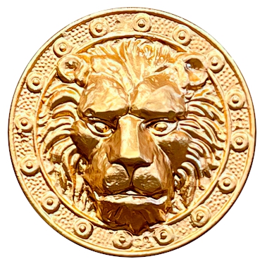 Литой лев «золото»