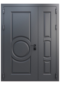 Полуторная дверь с рисунком под багет Арт-ММ1121